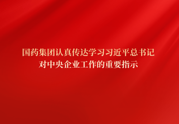 国药集团党委传达学习习近平总书记对中央企业工作作出的重要指示精神和中央企业负责人会议精神